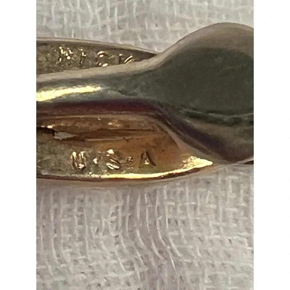 Vintage Hickok Door Knocker Tie Clip Chain Gold Tone Men's Mid Century USA